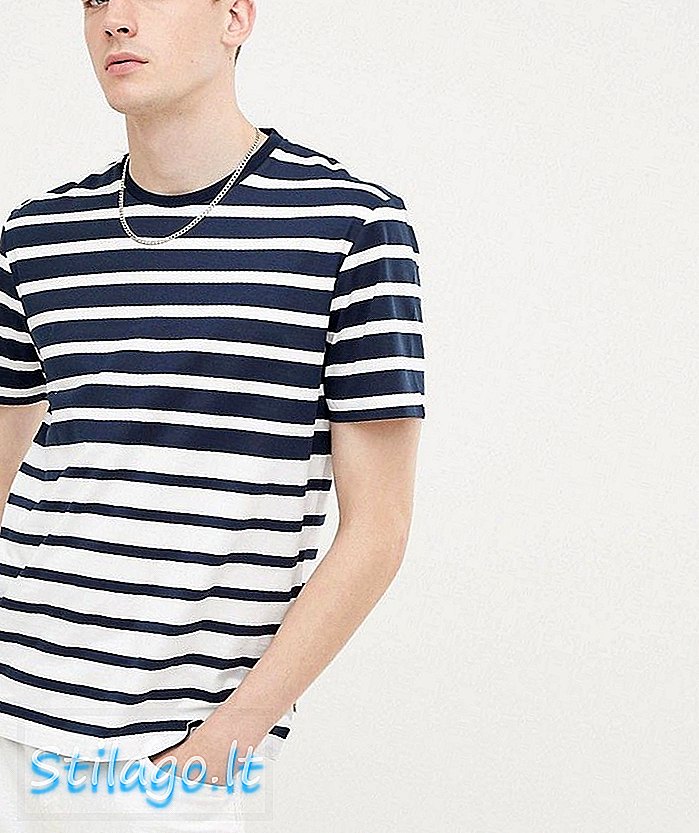 Ben Sherman breton strip-t-shirt-Navy