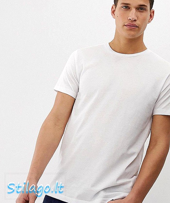 T-shirt di cotone organico Esprit in bianco