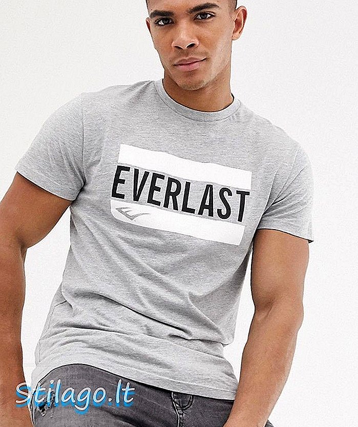 T-shirt à col rond Everlast-Gris