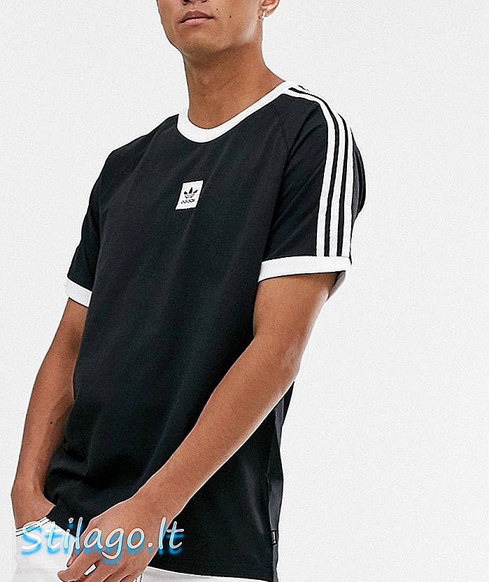 adidas Skateboarding cali 2.0 เสื้อยืดสีดำ