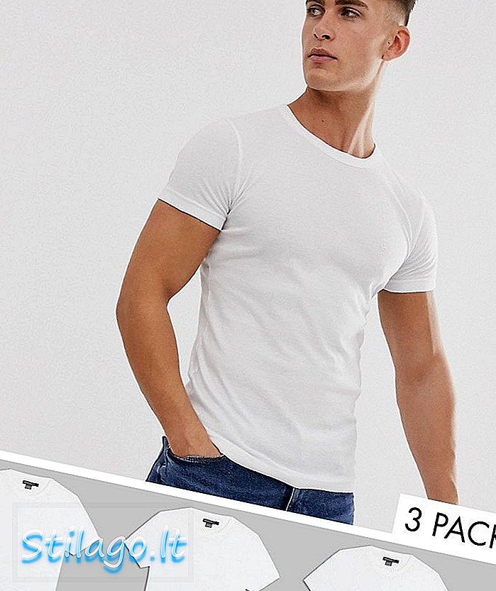Conexão francesa 3 Pack Lounge t-shirt-branco