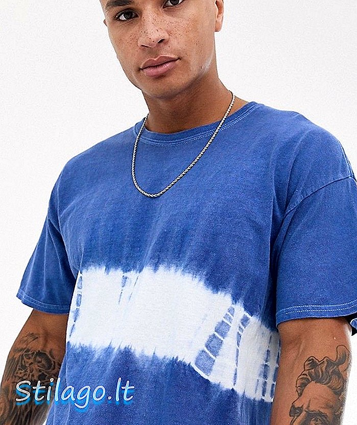 T-shirt New Look dalam pewarna tali leher biru
