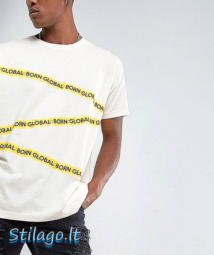 오버 사이즈 핏 화이트 나이트 중독자 테이프 로고 티셔츠