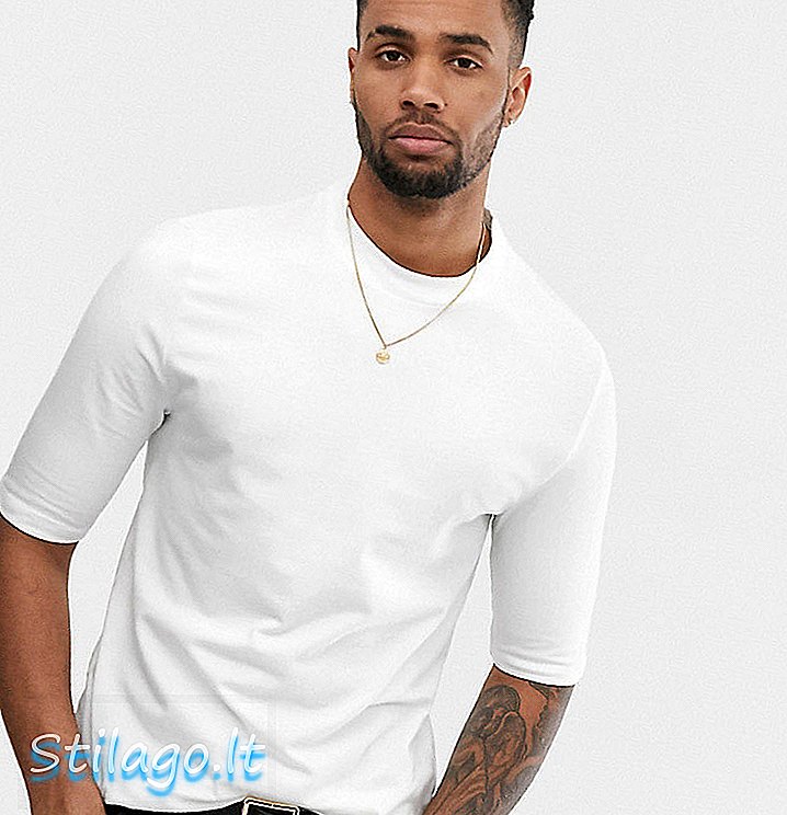 ASOS DESIGN Tall - T-shirt bio slim coupe ajustée - Blanc