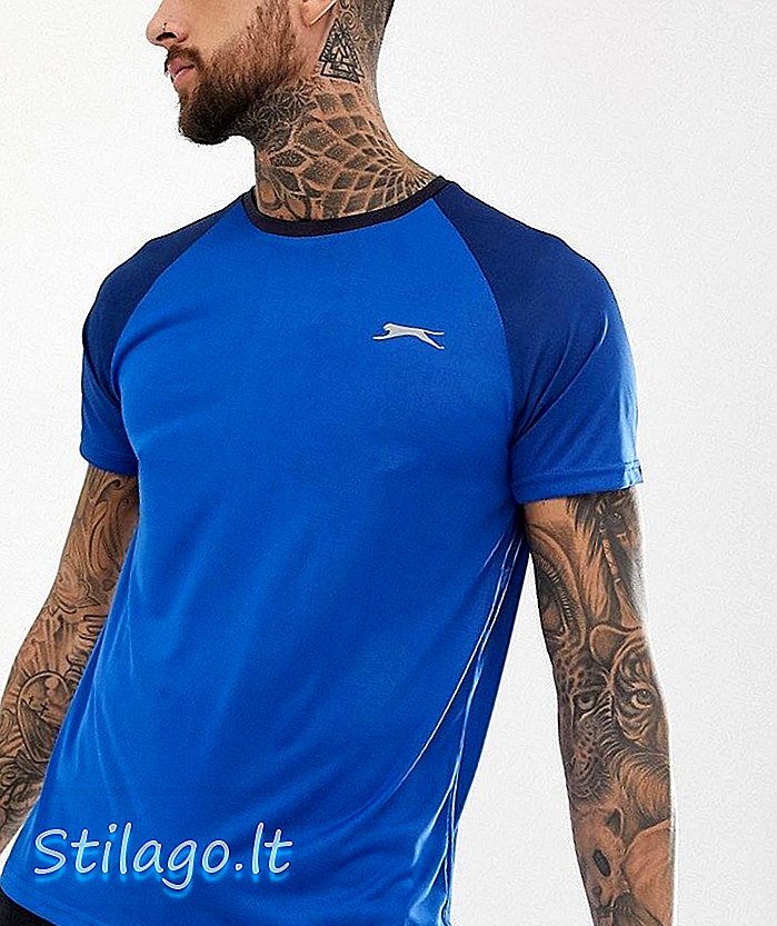 Sportowa koszulka Slazenger Eli w kolorze niebieskim
