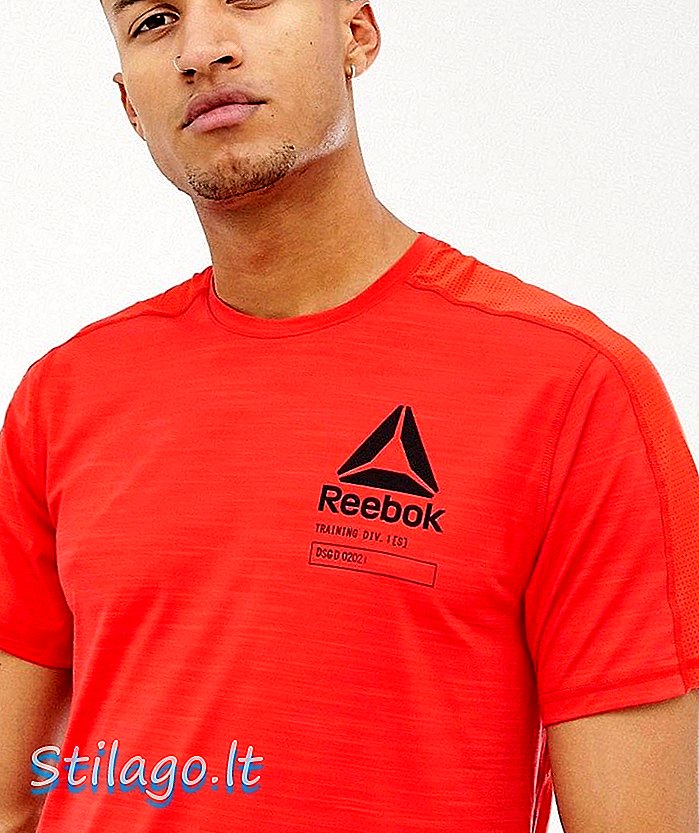 Grafična majica Reebok Activhill-rdeča
