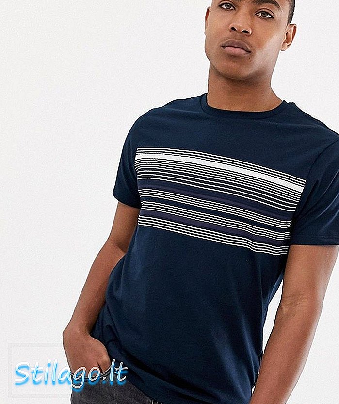 T-shirt Burton da uomo con fascia sul petto in blu