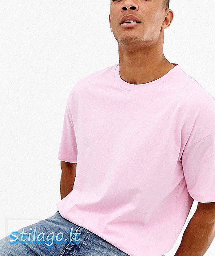 New Look lielizmēra t-krekls rozā krāsā