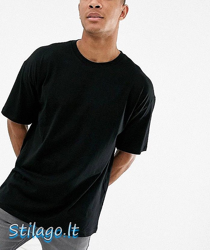 Nadrozmerné tričko New Look v čiernej farbe
