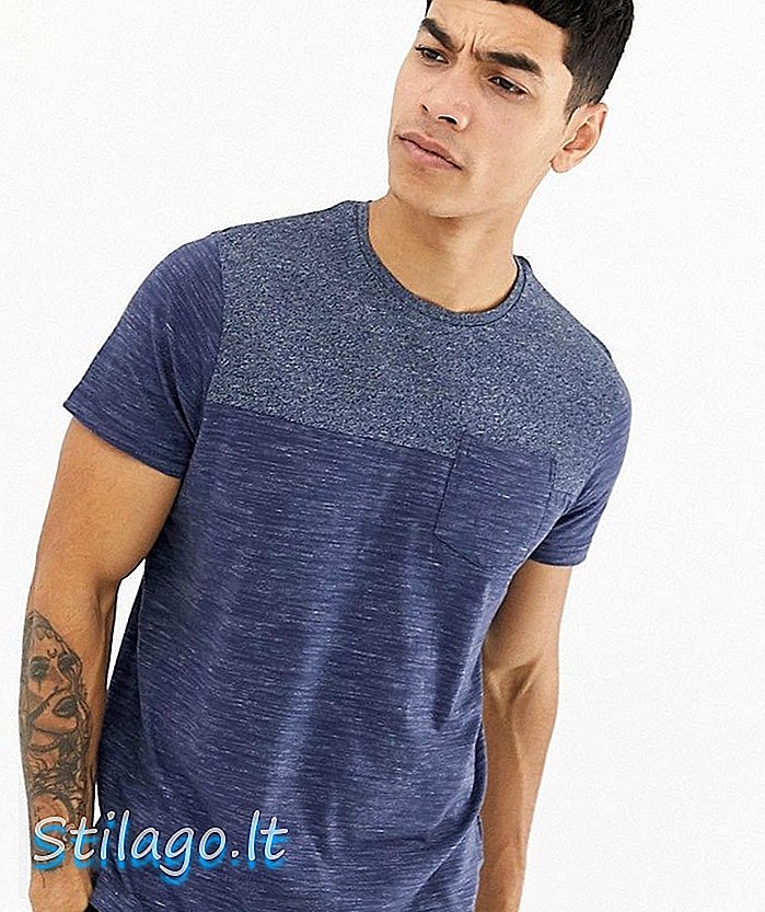 T-Shirt-Crema Brave Soul Space Dye Pocket