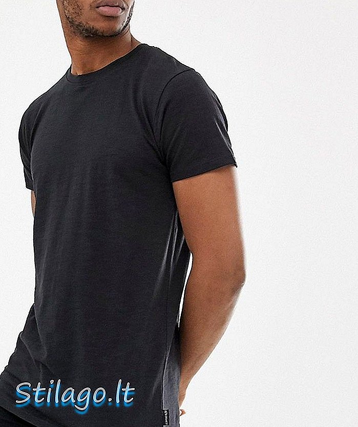 D-Struct Longline Basic Camiseta-Preto
