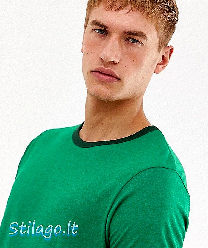 Brave Soul ringer-t-shirt-Grön