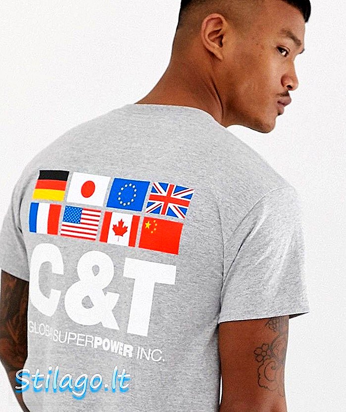 Cheats & Thieves T-shirt imprimé dos des nations-Gris