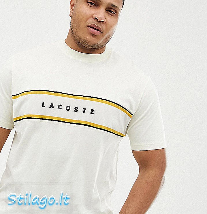 Μπλουζάκι Lacoste σε λευκό χρώμα