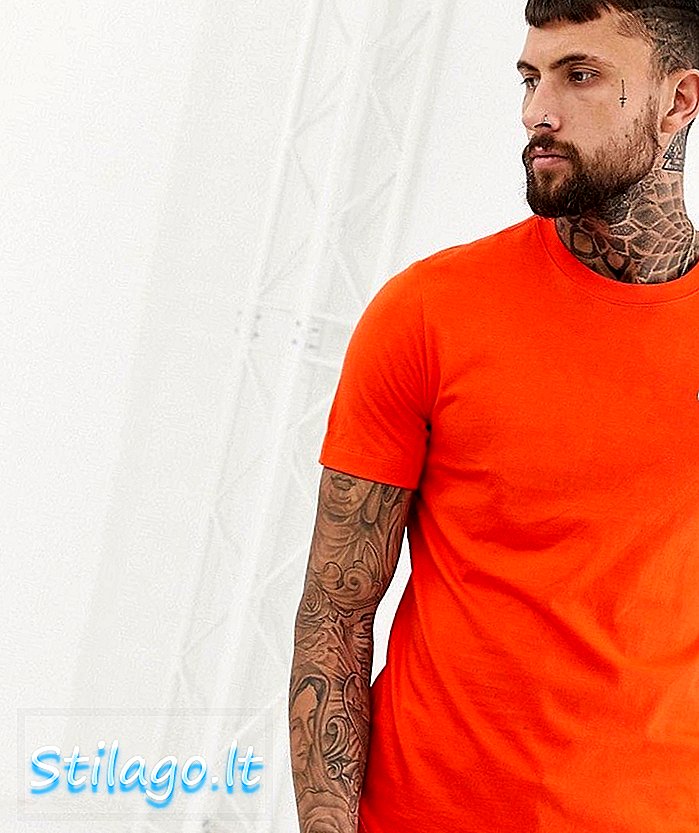 T-Shirt con logo Nike Club arancione-rosso