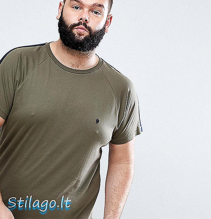 French Connection PLUS - T-shirt à rayures contrastantes sur les épaules - Vert