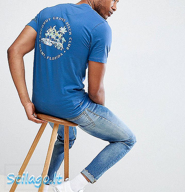 „D-Struct TALL“ marškinėliai su marškinėliais „mėlyni“