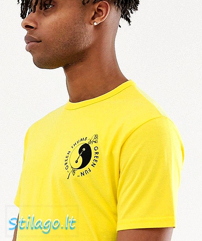 חולצת הטריקו של לוי של סקייטבורד יינג יאנג בצהוב