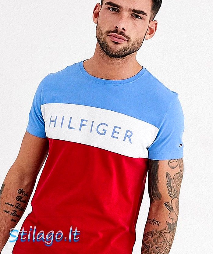 Tommy Hilfiger sponsor t-shirt-Rood