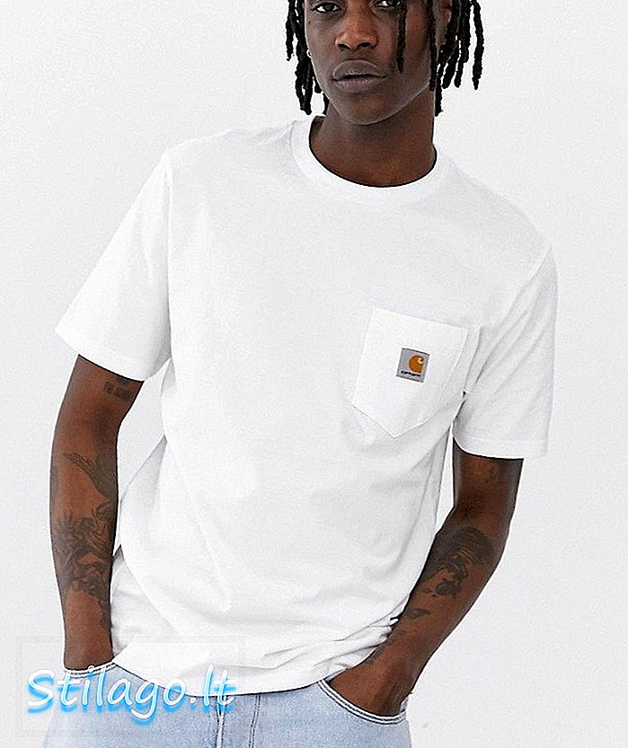 T-shirt Carhartt WIP Pocket en blanc