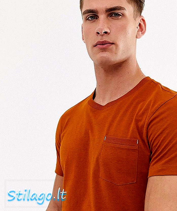 Избрана тениска от рециклиран памук Homme-Orange