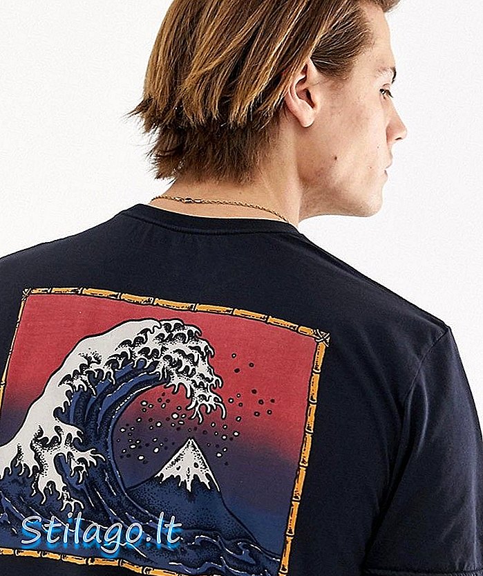 Quiksilver Das Original Mountain & Wave T-Shirt in Schwarz