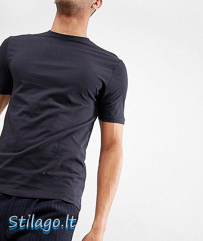 T-Shirt Girocollo Reiss Blu Navy