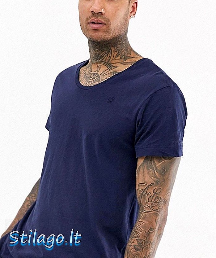 T-shirt G-Star Alkyne en coton bio bleu marine