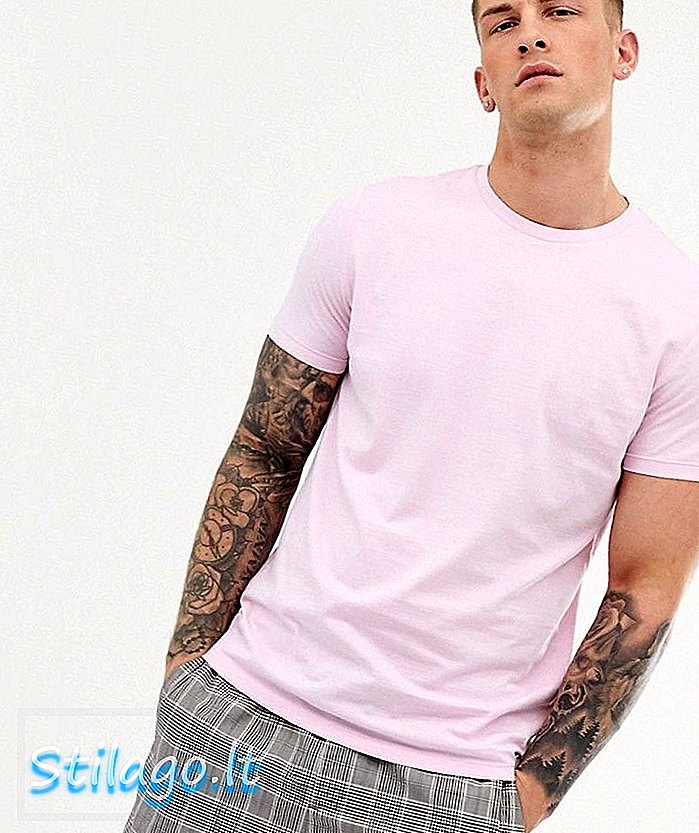 गुलाबी रंगात ब्रेव्ह सोल सेंद्रिय सुती टी-शर्ट