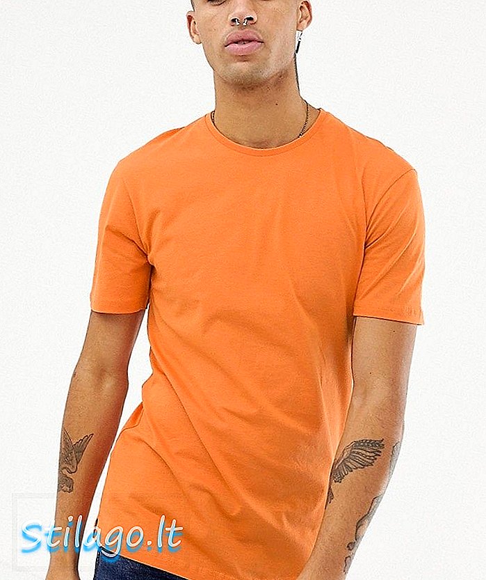 Простая футболка Джефферсона оранжевого цвета
