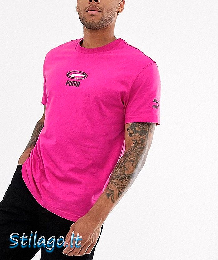 T-shirt Puma Cell Pack berwarna merah jambu