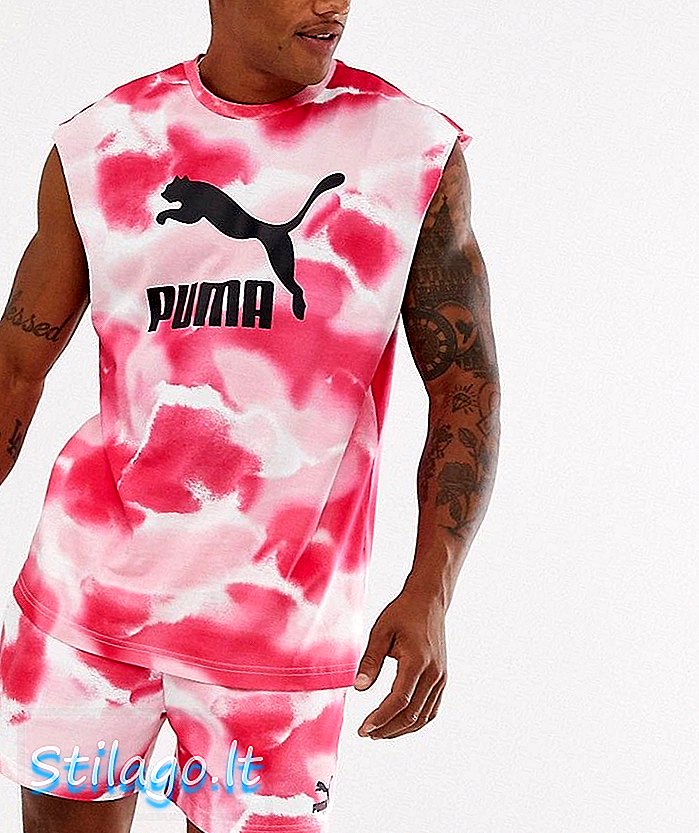 Puma - Gilet tie-dye rose