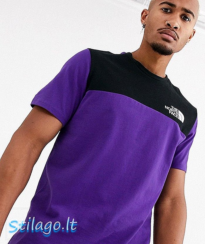„North Face“ Himalajų marškinėliai purpuriniai / juodi