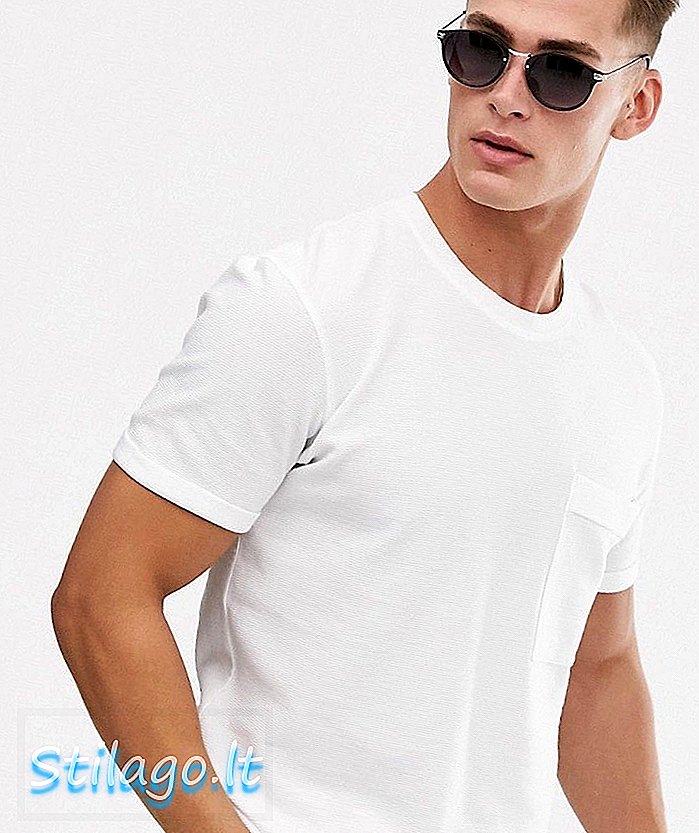 Pasirinkti „Homme“ tinkami marškinėliai su baltos spalvos briaunomis
