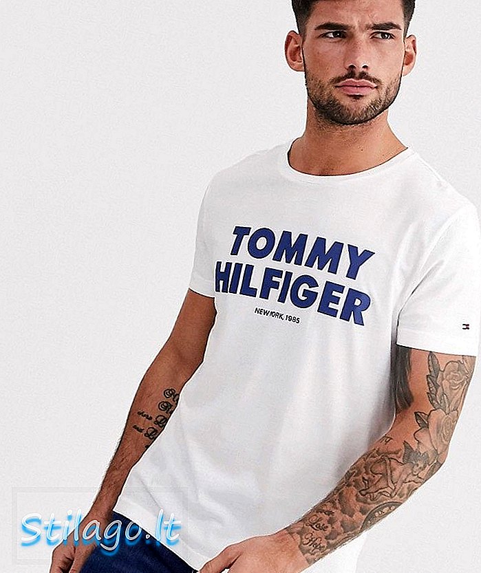 टॉमी हिलफिगर टी-शर्ट-व्हाइट