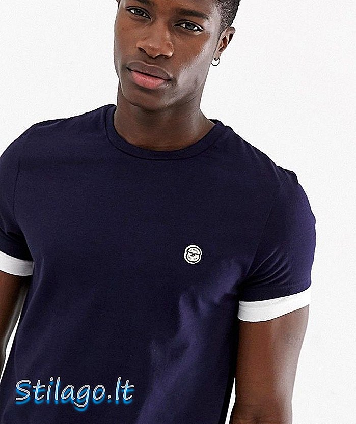Camiseta Le Breve de doble capa-Azul marino