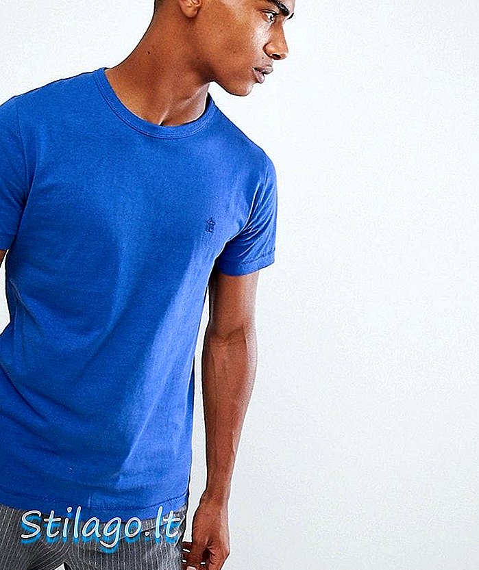 Camiseta con cuello redondo de French Connection-Azul