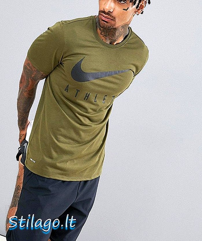 Tričko Nike Training Athlete In Khaki 739420-395-Green