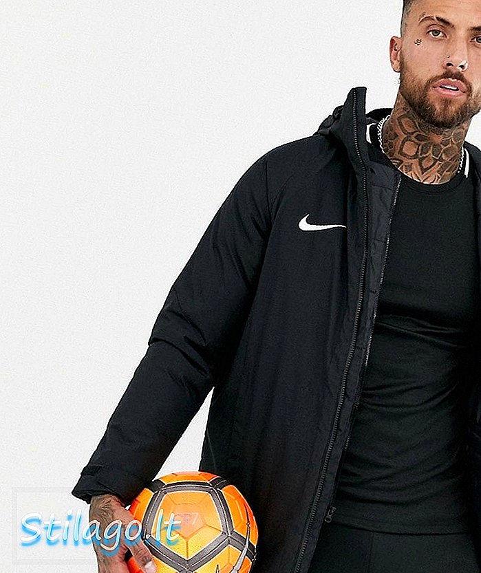 Wyściełana czarna kurtka Nike Football Academy