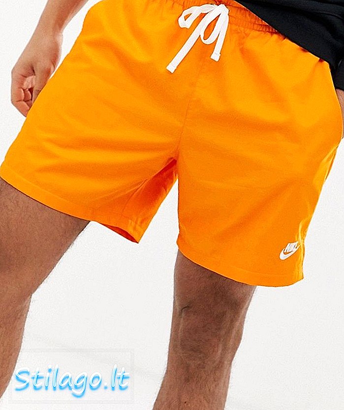 Kratke hlače oranžnega logotipa Nike Woven