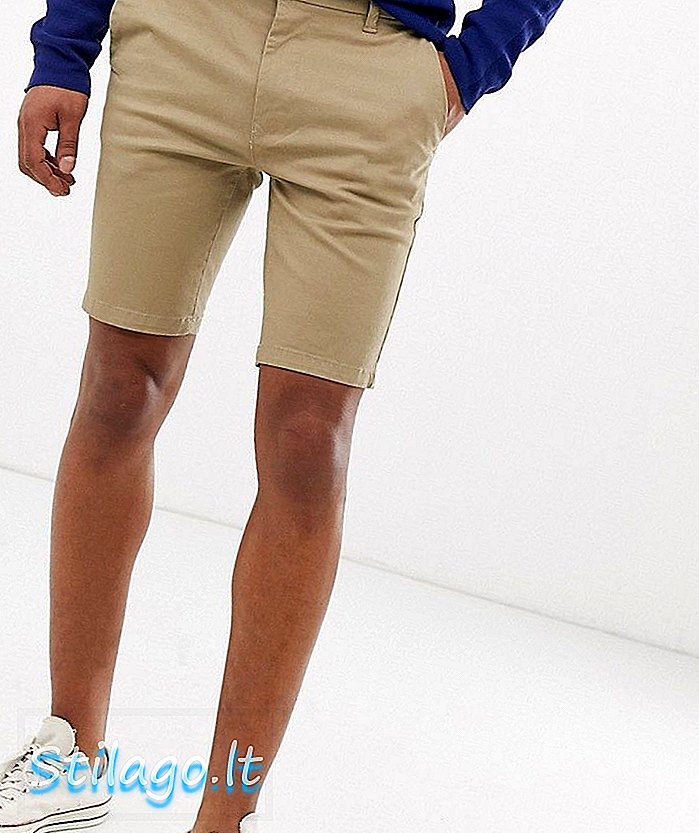 Burton Menswear chino shorts i sten