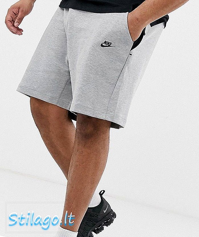 Seluar pendek Nike Plus Tech Fleece Grey