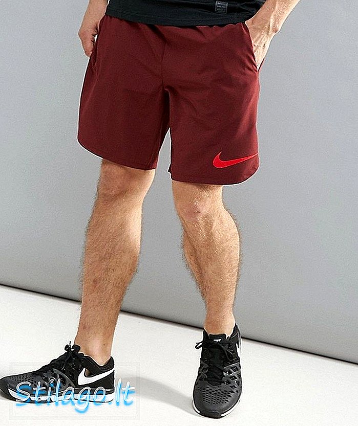 Nike Training flex kratke kratke hlače u bordo 833374-619-crne