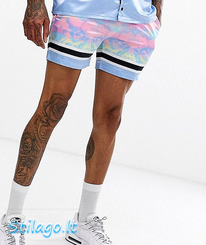 Night Addict slips dye panel runner shorts-rosa