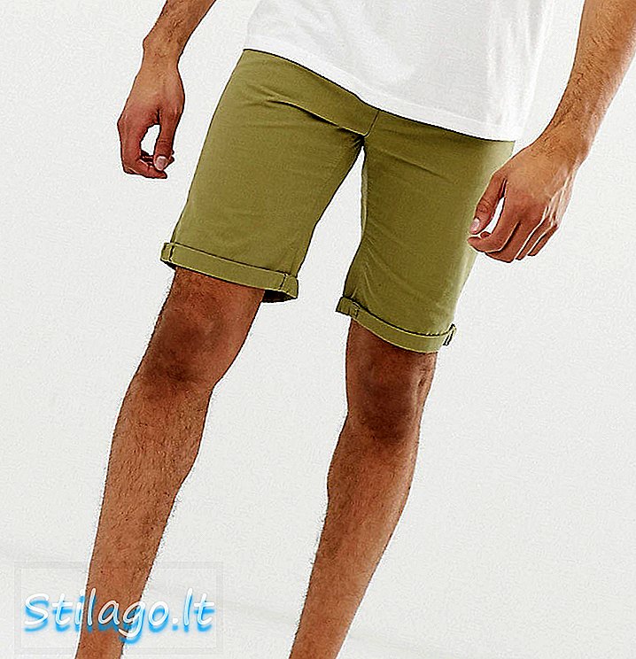 Bellfield Slim Fit Chino Shorts I Khaki-Green