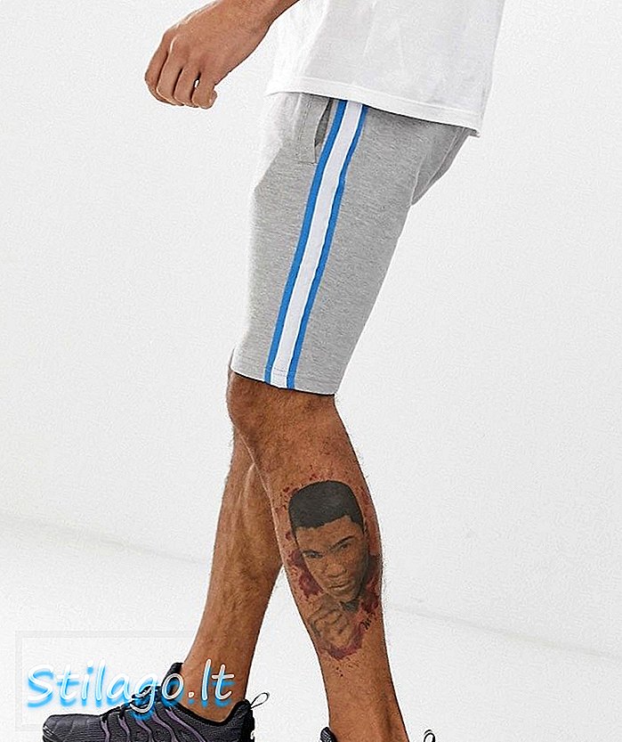 Soul Star teipende jersey shorts-grå