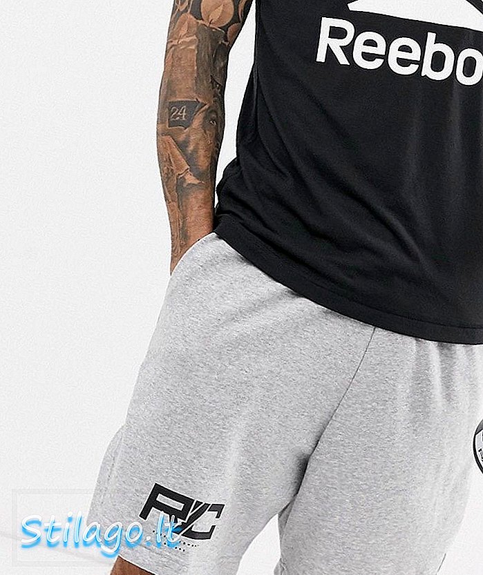 Reebok Combat Fleece Boxing Shorts In Grey