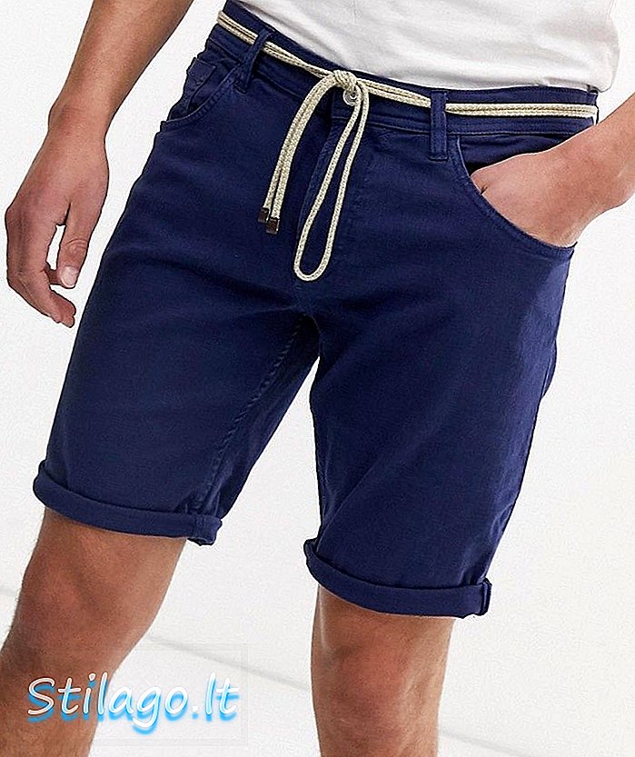 Shorts in denim Tom Tailor blu