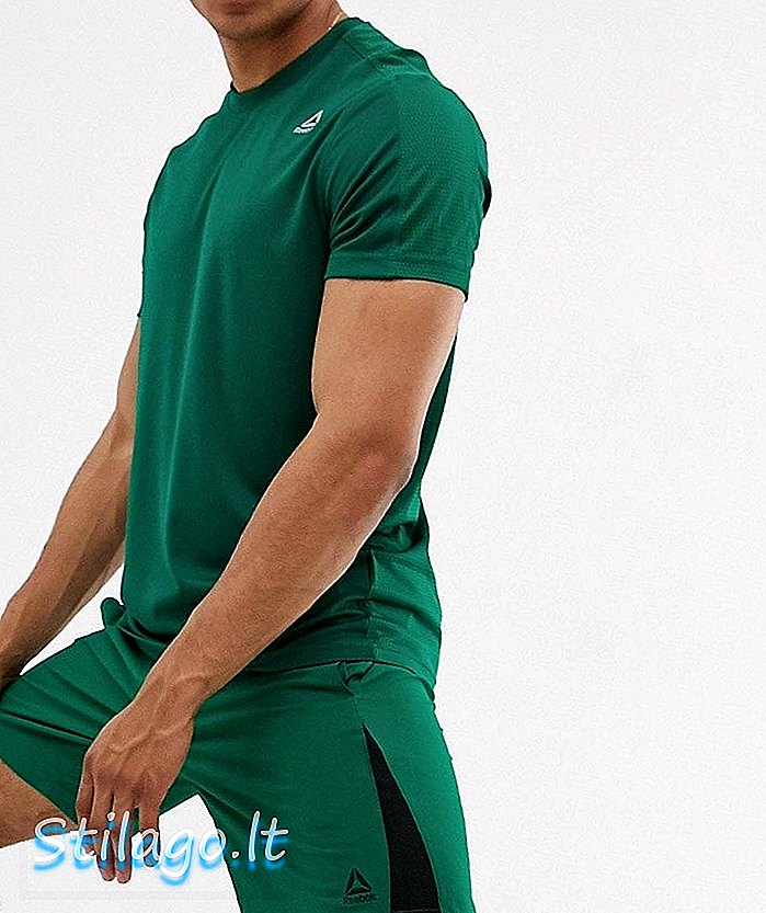 Reebok entrena pantalones cortos tejidos en verde