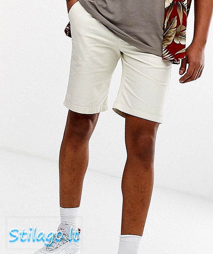 New Look chino shorts in pietra